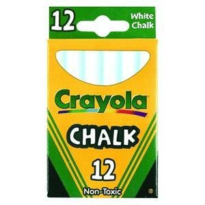 Crayola White Chalk - 12/Pkg