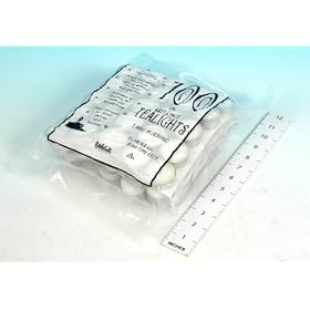 Tea Light Candles 100/Pk 4hr Burn (628379)