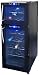 NewAir AW-210ED Streamline 21 Bottle Dual Zone Thermoelectric Wine Cooler, Black