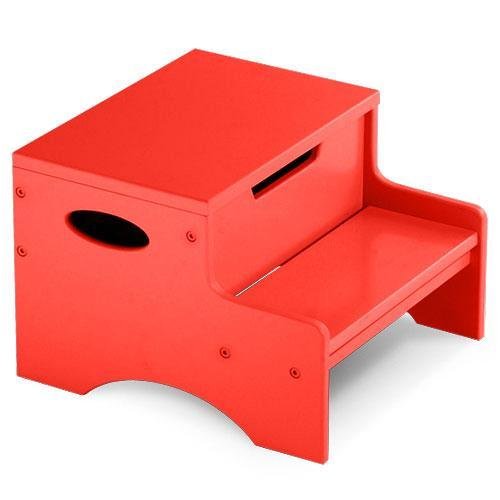 Childrens Toyshop  Toys : Step 'N Store Step Stool - Red
