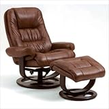 IMAGE OF Andre Leather Essentials Ergonomic Recliner Leather: Brown