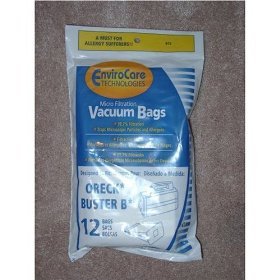 Generic Oreck Compact Canister Buster B Style Vacuum Cleaner Bags, 12 pk.