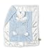 Bunnies by the Bay Lulla Bunny Bye Binkie Blanket in Blue