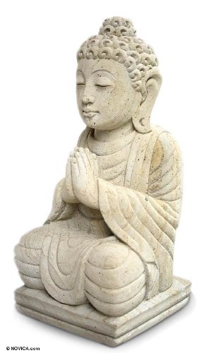 Sandstone Buddha Sculpture Meditating Buddha