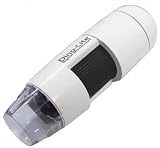 GX Microscopes Dino-lite AM211 Portable Digital Microscope, Adjustable magnification: 10x~50x,200x, Built-in LED Lights, USB connection to PC with software