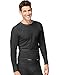 Hanes mens Organic Cotton Thermal Crew (14500) Black XL