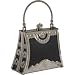 Coloriffics Handbags Small Silver Frame with Rhinestone