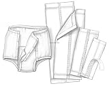 Kendall Handicare Garment Liner 7″ X 17″ Medium Absorbency – Case of 200 – Model 635