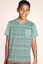 Short Sleeve Navajo Print T Shirt