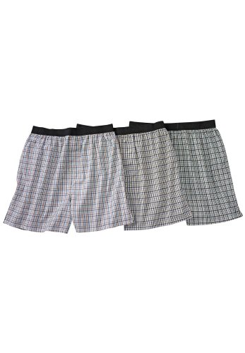 Kings' Court  Tagless Plaid Cotton Boxer