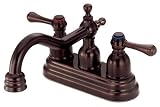 Danze D306257RB Opulence Centerset Double Handle Faucet with Lever Handles, Oil Rubbed Bronze