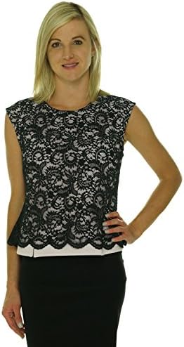 Robert Rodriguez Elina Lace Top Smudge Black/Lilac Medium
