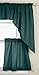 Lorraine Home Fashions Ribcord Swag Pair, 54-Inch x 38-Inch, Evergreen
