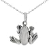 Sterling Silver Plain Movable Frog Pendant