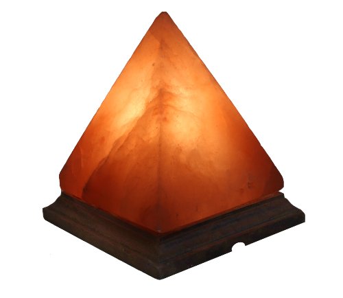 Indus classic lg-01 7-inch himalayan pyramid salt lamp natural cr…