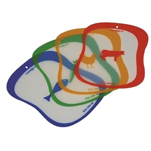 Casabella Silicone Cutting Board, Set of 4 by Casabella