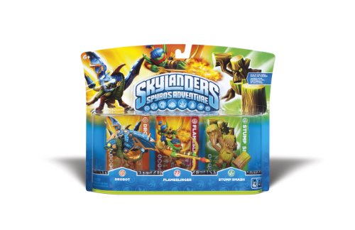 Skylanders Spyro's Adventure Triple Character Pack (Drobot, Flamslinger, Stump Smash)