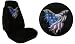 Car Truck SUV Eagle Flag Patriotic Print Seat Covers 2 Black Universal Vehicle Bucket Seatcovers