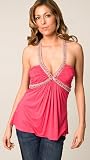 Sky Fuchsia Bertle Rhinestone Top