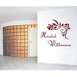 Wandtattoo Willkommen Nr.99 Wandaufkleber Wandmotiv (Gr��e: 0,66m x 0,57m)von "wandmotiv24"