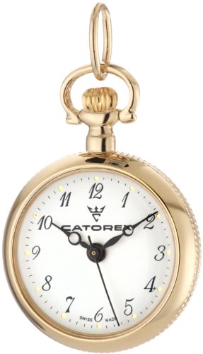 Catorex Womens 675612374R121 Les petites 18k Gold Plated Brass Pendant Watch