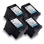 HP 92 C9362WN Compatible Remanufactured Combo Pack - 4 Black Ink Cartridges