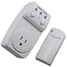 Eforcity Wireless Remote Control with Single Outlet for Lighting, Lamps, Small Appliances