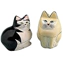 Kitty Cat Papier Mache Treasure Box Set