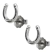 Sterling Silver Horseshoes Stud Earrings