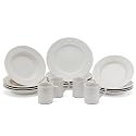 Le Creuset Stoneware 16-Piece Dinnerware Set, White