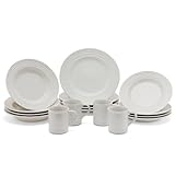 IMAGE OF Le Creuset Stoneware 16-Piece Dinnerware Set, White