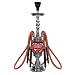 4/four Hose Queen rotator hookah (red)
