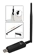 Alfa AWUS048NH High Gain 802.11b/g/n USB Wireless B / G / N Long-Range WiFi Network Adapter Dongle With a 5 and 9dBi Screw-On Swivel Rubber Antenna - and USB Dongle clip, Suction cup and Extension cable for easy use