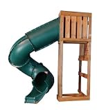 discount swingsets-Turbo Tube Slide, Green