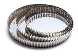 World Cuisine Tin Plate Fluted Tart Mold 11 Inch x 1 Inch