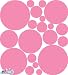 30 Flirt Pink Polka Dot Peel & Stick Wall Pops Stickers