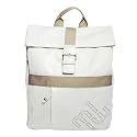 Casual Buckle Laptop Compartment Backpack (White) for the MSI VR220-004US 12.1-Inch Laptop
