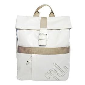 Casual Buckle Laptop Compartment Backpack (White) for the ASUS F6V-C1-Pink 13.3-Inch Laptop