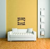 Bronco Buster Word Art Decoration - Removable Home Bedroom Stick On Print Sticker - Vinyl Wall Decal - 24 Colors Available 20X20