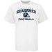 Reebok Seattle Seahawks White Short Sleeve Stacked Helmet T-Shirt - Large