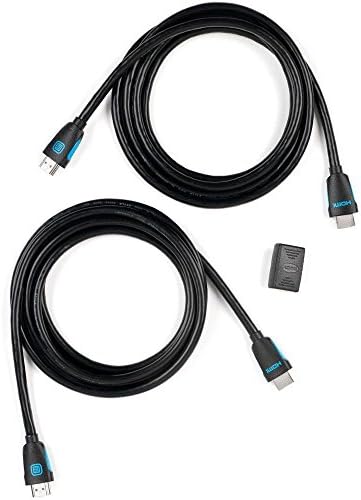 6 ft. Deluxe High Speed HDMI Cable with Ethernet and Extension Adapter (2 Pac...