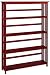 Mission 45"w Bookshelf Five-tier Mahogany