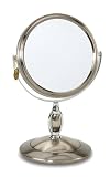 Danielle Pewter Look Vanity Mirror 8x Magnification, 6 Round