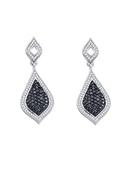 2.15CT BLACK DIAMOND FASHION EARRING