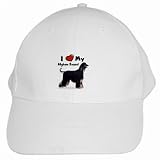 I Love My Afghan Hound Black White Cap Hat