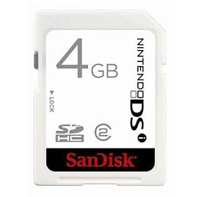 Sandisk 4gb Nintendo Dsi 4gb Sdhc Memory Card
