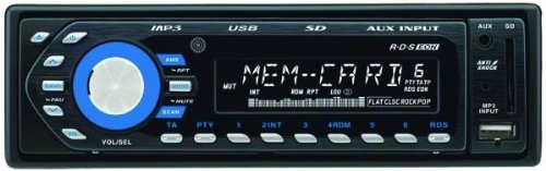Autoradio MEGAKICK 'Tahiti' RDS, 4x40W, USB, SD-Cardslot, AUX-Eingang