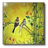 Springtime Sparrows - 10x10 Wall Clock
