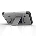 Zizo Bolt Cover for HTC Desire 626 626s with .33mm 9H Tempered Glass Screen Protector Included Dual-Layered Slim Armor Case Cover Holster Belt-clip Lanyard Id Holder Kickstand Included (Gray/Black)
