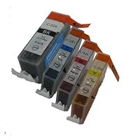 4 Pack Compatible Cartridges for Canon PGI-220 and CLI-221. Includes 1ea PGI-220 + 1ea CLI-221 Cyan + 1ea CLI-221 Magenta + 1ea CLI-221 Yellow.